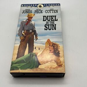 Duel In The Sun Jennifer Jones Gregory Peck,WESTERN, CBS‎ FOX VHS EX,1946